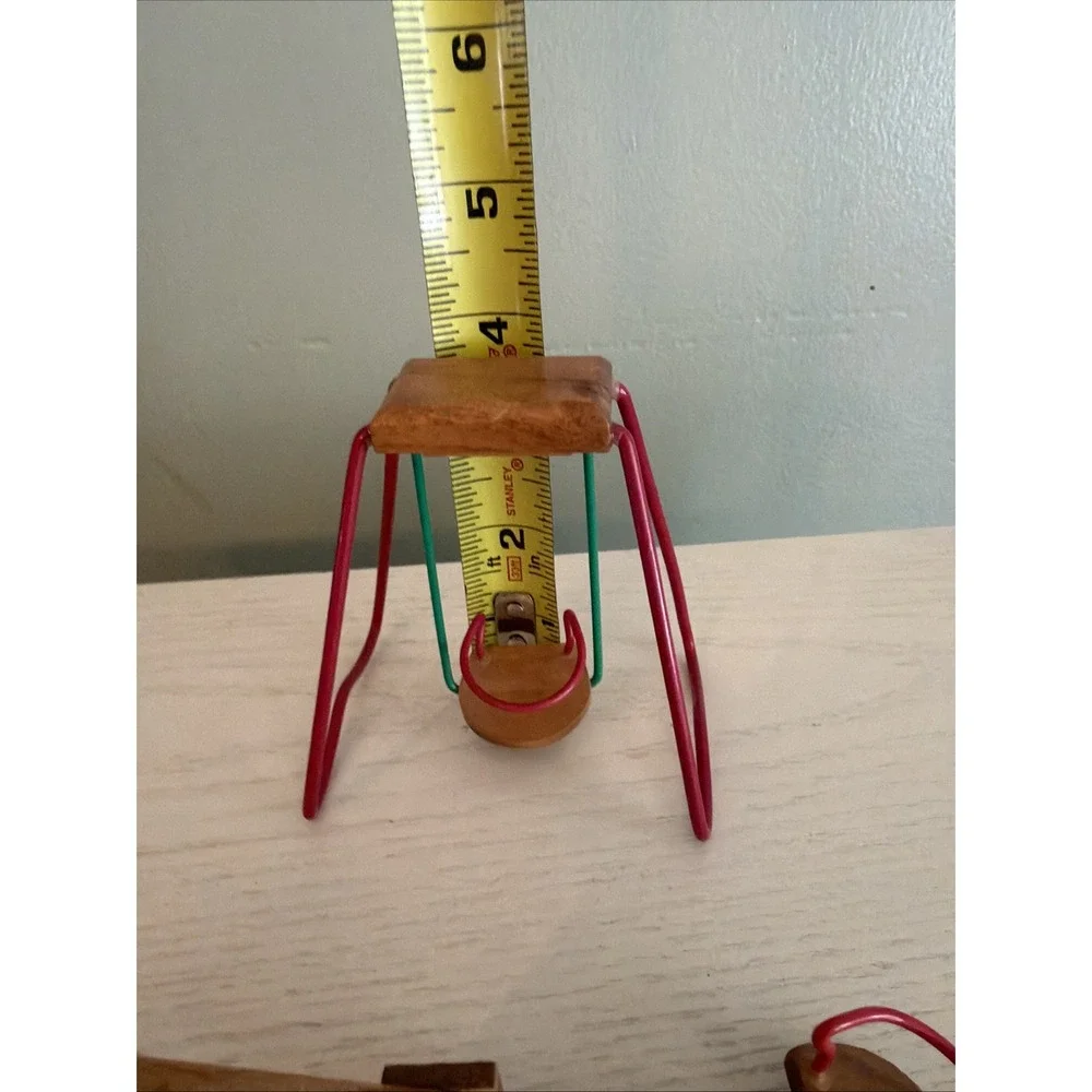 Vintage Dollhouse Swing Set And Teeder Todder Outdoor Playground Japan